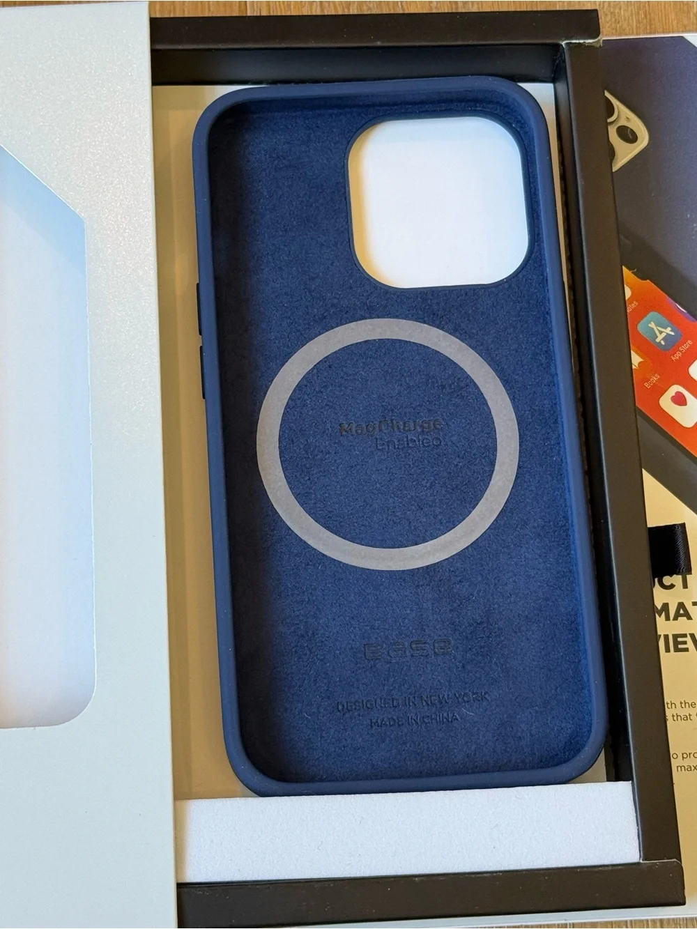 New Base Liquid Silicone Case for iPhone 13 Pro Navy Blue